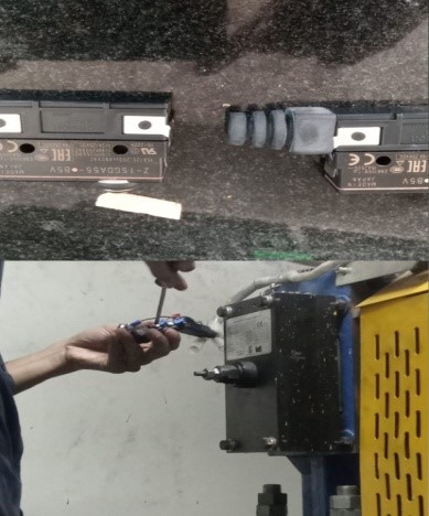 penggantian swictbreake dan kontaktor KAD,BY dan KMZ LIFT P1