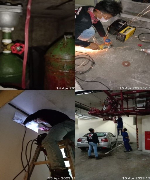 perbaikan automatik air fan hydrant